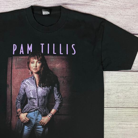 Vintage 1990s Pam Tillis Country Music T-shirt - Picture 1 of 10